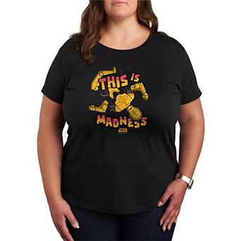 Plus Size Star Wars This Is Madness C-3PO Graphic Tee