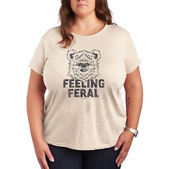 Plus Size Star Wars Ewok Distressed Graphic Tee
