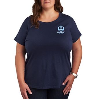 Plus Size Star Wars Rebel Fleet Patch Graphic Tee
