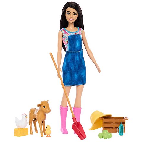 Детские куклы Barbie Farmer Doll & Accessories 3 Animals & 5 Accessories