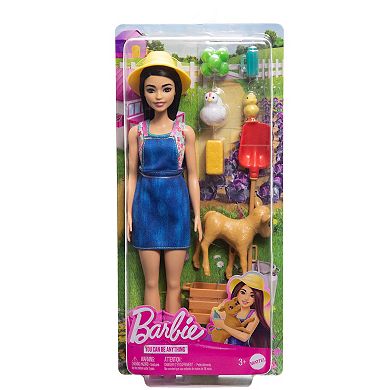 Barbie Farmer Doll & Accessories 3 Animals & 5 Accessories