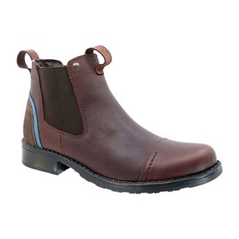 Triples Men's Leather Casual Boot Brown 32808