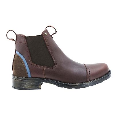 NEW TRIPLES casual leather boot in brown Triples Men main image 2