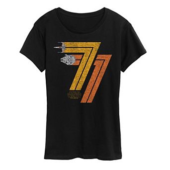 Women's Star Wars 77 Distressed Graphic Tee