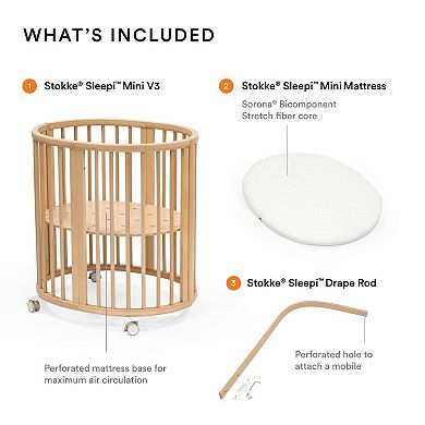 Stokke® Sleepi™ Mini Bundle Crib with Mattress