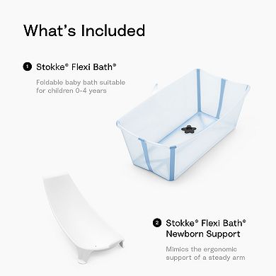 Stokke® Flexi Bath® 2-Piece Baby Bath Tub Bundle