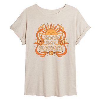 Juniors' The Beatles Good Day Sunshine Oversized Tee
