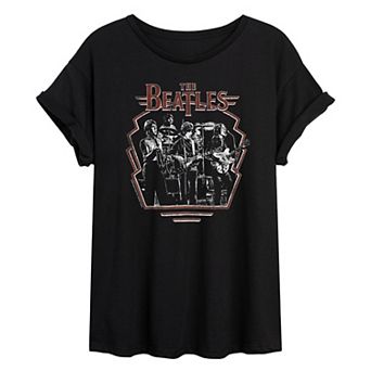 Juniors' The Beatles Revolution Live Oversized Tee