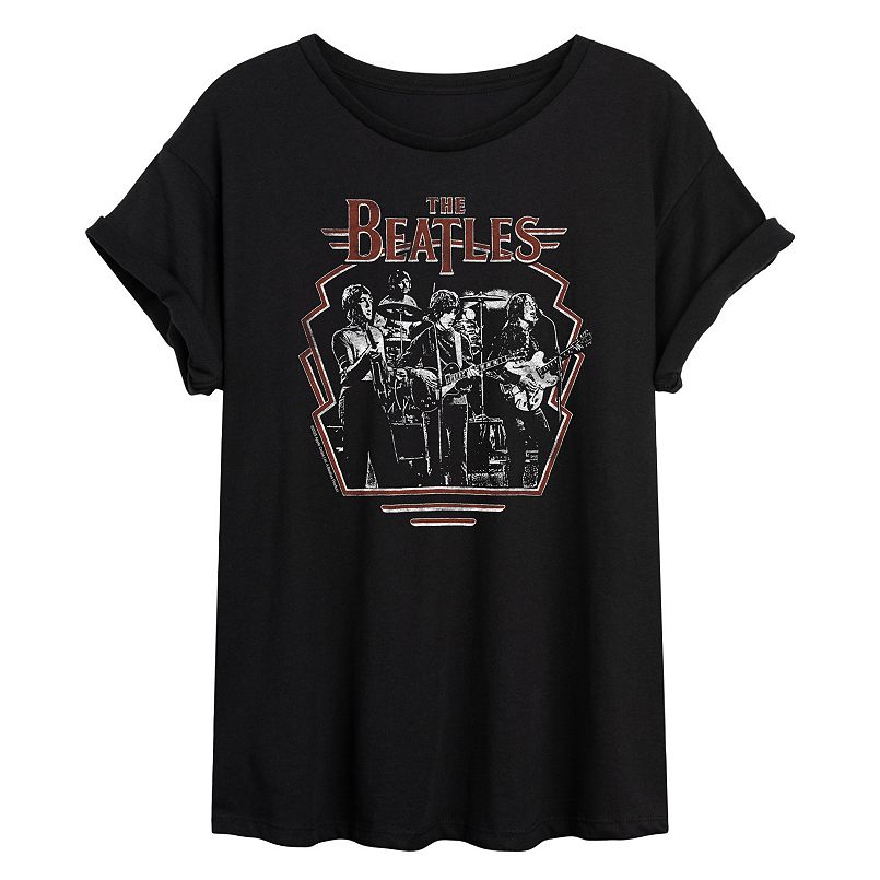 Juniors' The Beatles Revolution Live Oversized Tee