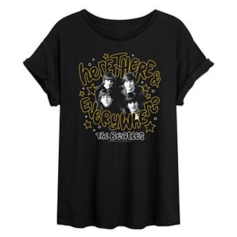 Juniors' The Beatles Here There & Everywhere Oversized Tee
