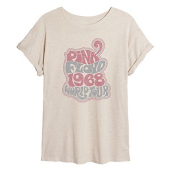 Juniors' Pink Floyd Groovy Retro Oversized Tee