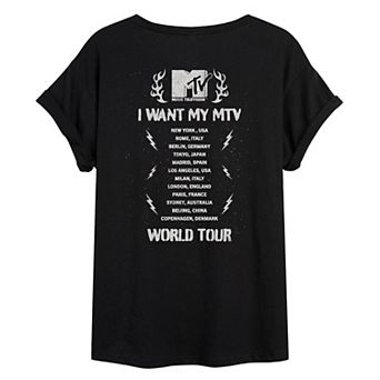 Juniors' MTV World Tour Oversized Tee