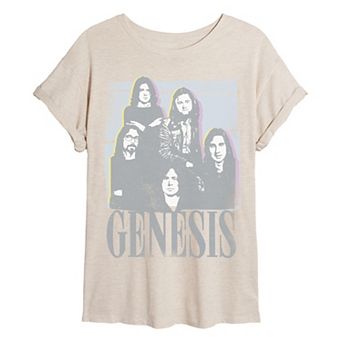 Juniors' Genesis Vintage Distressed Oversized Tee