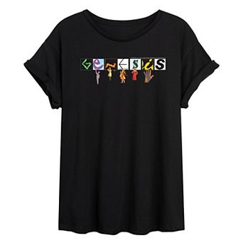 Juniors' Genesis Logo Oversized Tee