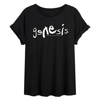 Juniors' Genesis Logo Oversized Tee