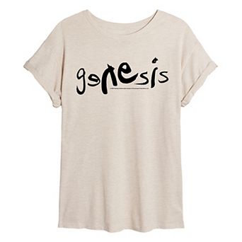 Juniors' Genesis Logo Oversized Tee