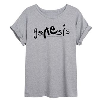 Juniors' Genesis Logo Oversized Tee