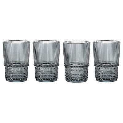 Home Essentials Set 6 Bicchieri Highball 500 Ml – Vetro Con Motivo A Bolle, Ideali Per Cocktail E Acqua