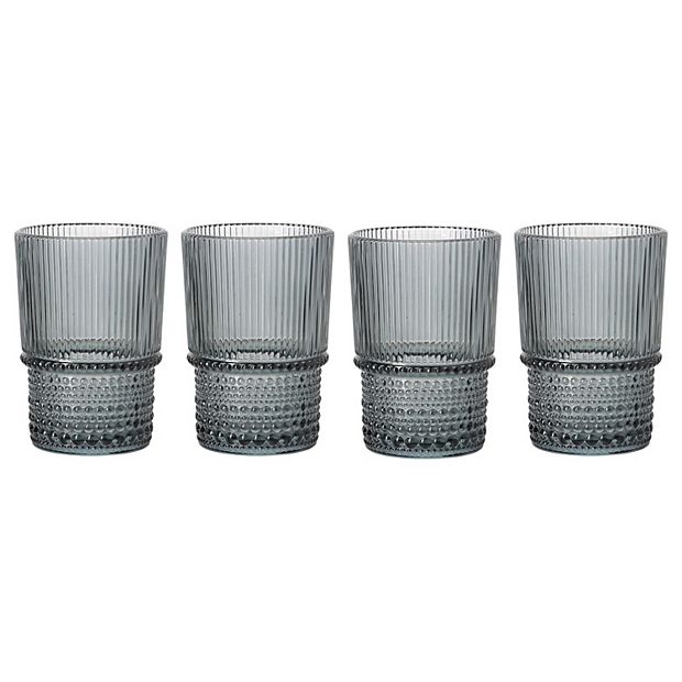 Home Essentials 4-Piece Sotto Highball Glass Set, Blue