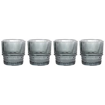 Home Essentials 4 pc Sotto Double Old Fashioned Glass Set