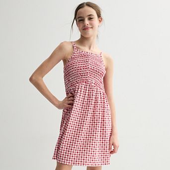 Girls 6-20 SO® Smocked Tank Top Dress in Regular & Plus Size