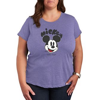 Plus Size Disney's Mickey Mouse Head Graphic Tee