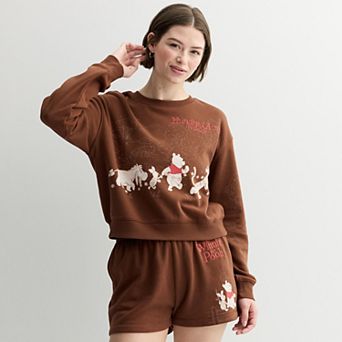 Juniors' Disney’s Winnie the Pooh Graphic Pullover Sweatshirt
