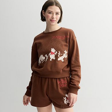 Juniors' Disney’s Winnie the Pooh Graphic Pullover Sweatshirt