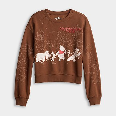 Juniors' Disney’s Winnie the Pooh Graphic Pullover Sweatshirt