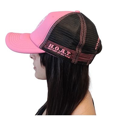 H.o.a.t. Hottest Of All Time Pink 5 Panel Mesh Trucker Hat