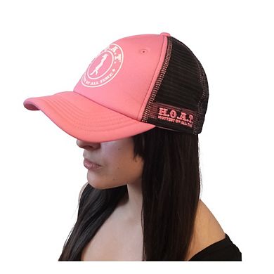 H.o.a.t. Hottest Of All Time Pink 5 Panel Mesh Trucker Hat