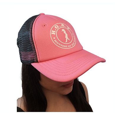 H.o.a.t. Hottest Of All Time Pink 5 Panel Mesh Trucker Hat