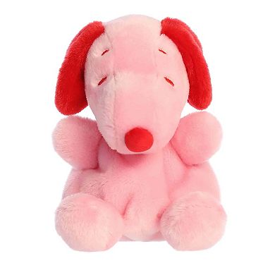 Aurora Mini Adorable Stuffed Animal 5" Snoopy Red & Pink Palm Pals Peanuts