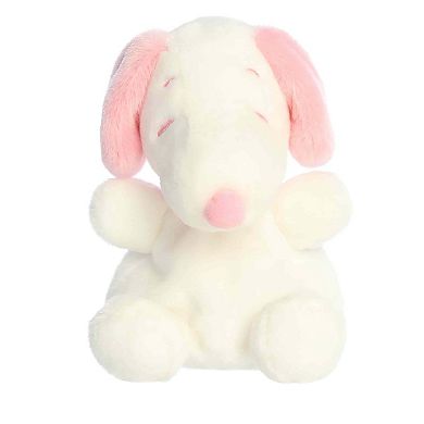 Aurora Mini Adorable Stuffed Animal 5" Snoopy Pink & White Palm Pals Peanuts