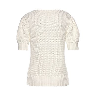 Lascana Women's Knitted Short Sleeve Sweater