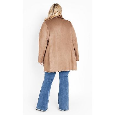 Avenue Women's Plus Size Lani Reversible Coat