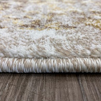Luxe Weavers Distressed Floral Area Rug