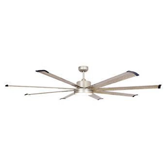 72" Larger Aluminum 8-Blade LED Ceiling Fan with Remote