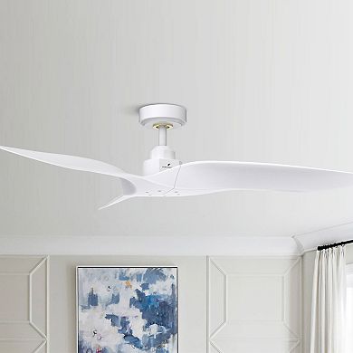 52" Modern ABS 3-Blade Indoor/ Outdoor DC Motor Ceiling Fan without Light