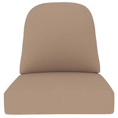 Covers&All Outdoor Seat/Back Cushions, Durable Cover Rite Fabric (28½”L x 28½”W x 5”Thick)