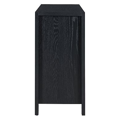 Whisen 4-Door Retro Sideboard, Buffet Cabinet for Dining Room, Kitchen and Living Room