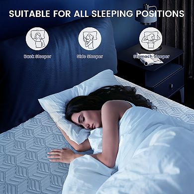 Luxury All-Foam Mattress Pressure Relief for Deep Sleep, Easy Unboxing for Restful Nights