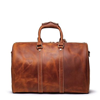 The Brandt Weekender Small Leather Duffle Bag