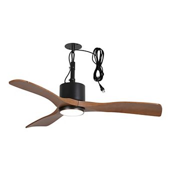 42" Classic Waterproof Wet Outdoor Gazebo Ceiling Fan with Light and Hook