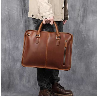 The Hemming Leather Laptop Bag Vintage Leather Briefcase