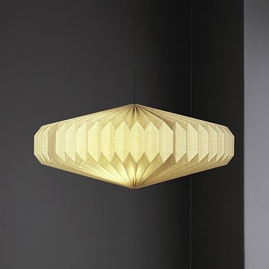Nolan 21.25" Modern Vintage Honeycomb Shade LED Pendant Light