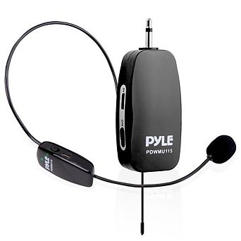 Pyle UHF Wireless Microphone - Wireless Transmitter with Plug-and-Play Universal Audio
