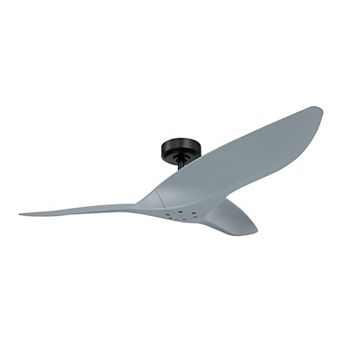52" Modern Sage Green ABS 3-Blade Outdoor Ceiling Fan without Light