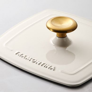 Tramontina Bestow 11-in. Enameled Cast Iron Grill Pan with Press