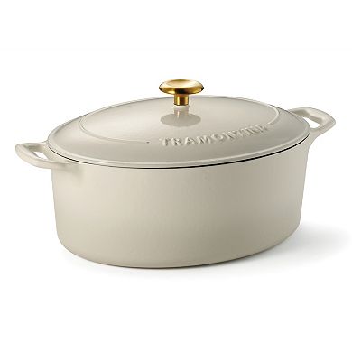 Tramontina Bestow 7-qt. Enameled Cast Iron Oval Dutch Oven Pot with Lid